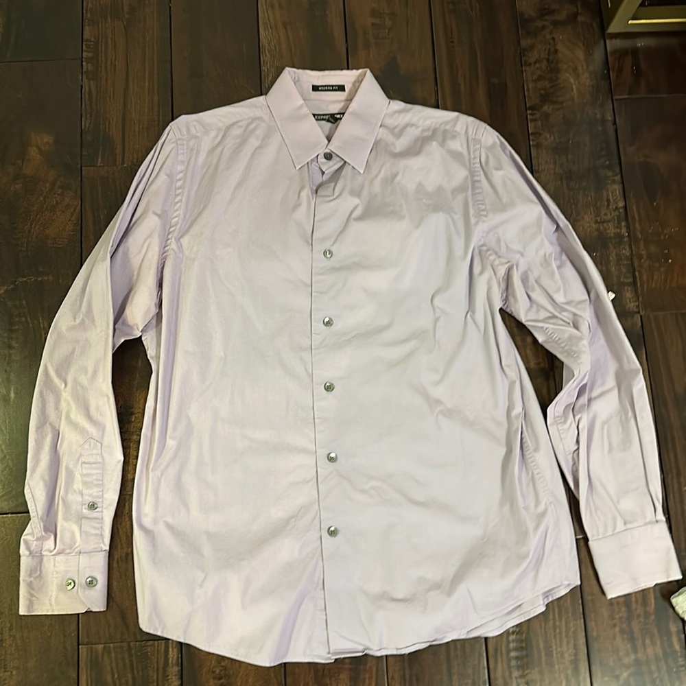 Purple Express buttondown